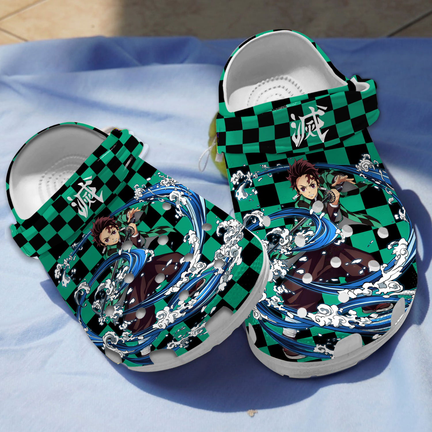 Merchidea Kamado Tanjiro Demon Slayer Anime Crocs Crocband Clogs Shoes Comfortable For Men Women and Kids