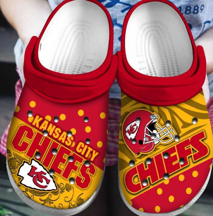 Merchidea Kansas City Chiefs Crocband NFL Clog Shoes