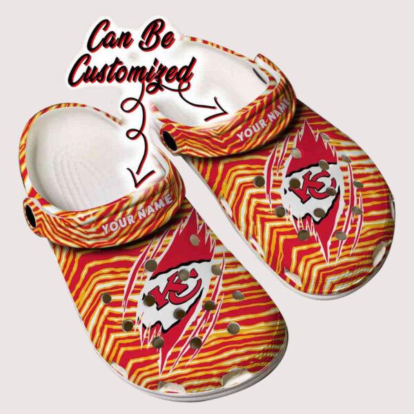 Merchidea Kansas City Chiefs NFL Sport Crocs Crocband Clogs Shoes Comfortable For Men Women and Kids