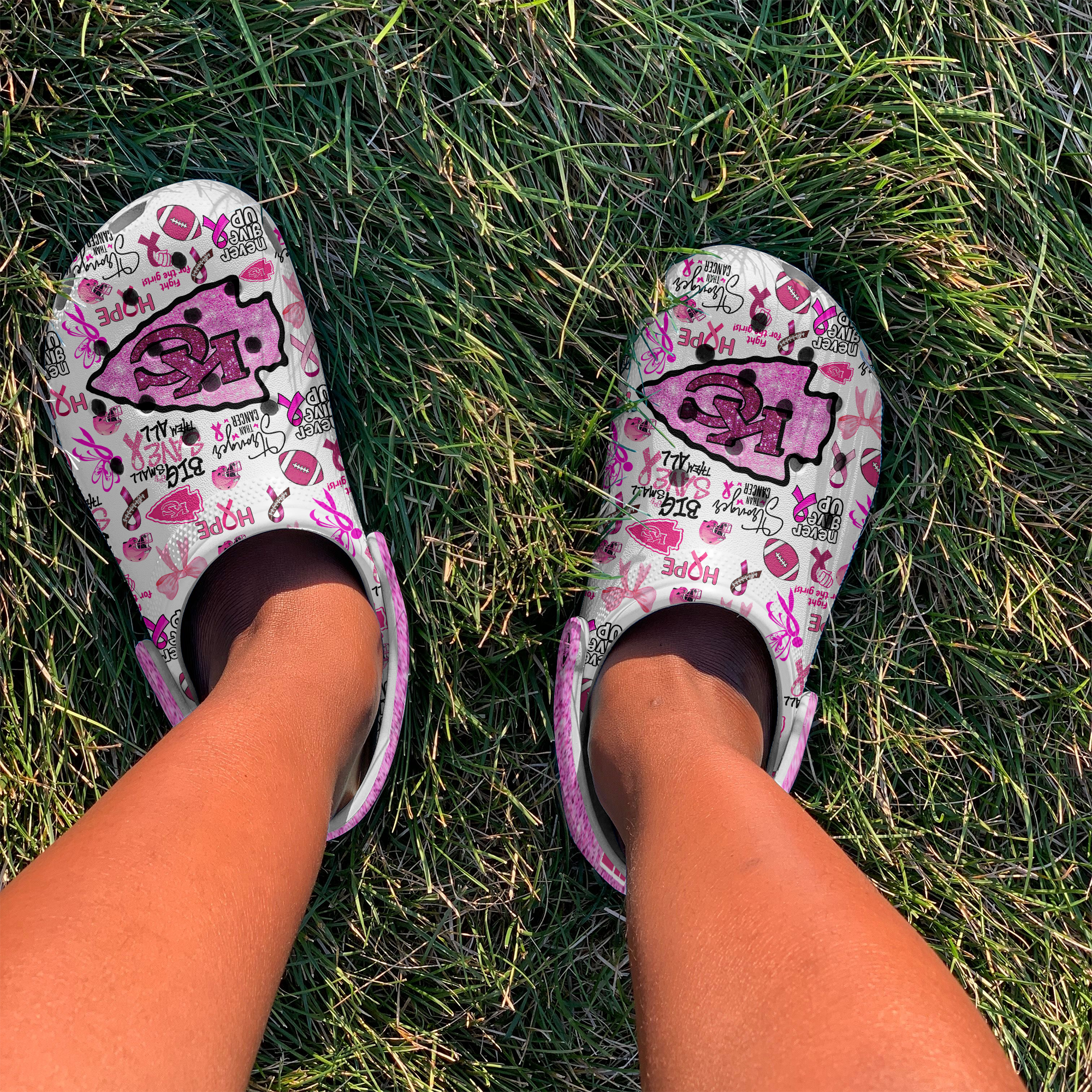 Merchidea Kansas City Chiefs NFL Sport Crocs Crocband Clogs Shoes Comfortable For Men Women and Kids