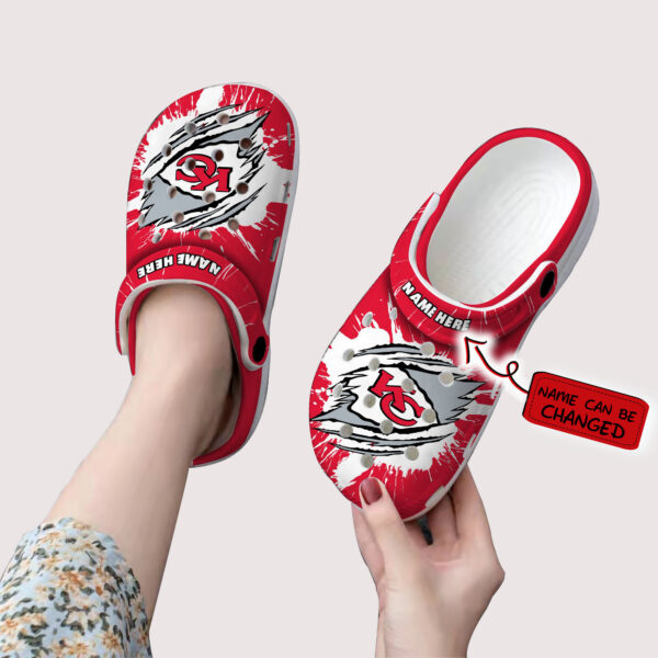 Merchidea Kansas City Chiefs NFL Sport Crocs Crocband Clogs Shoes Comfortable For Men Women and Kids