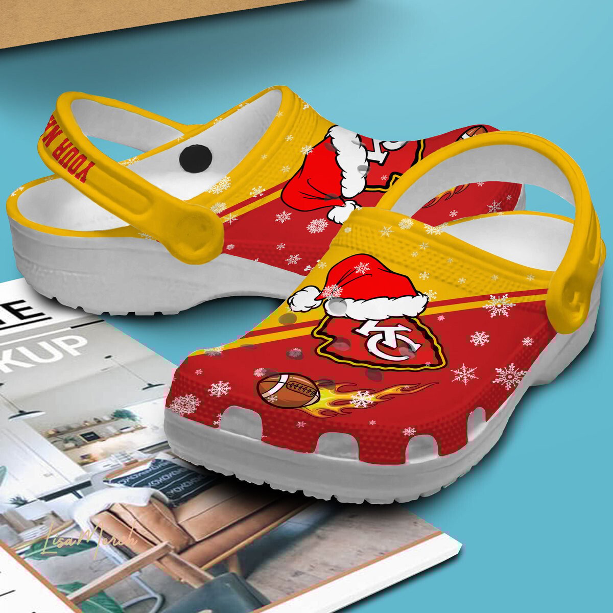 Merchidea Kansas City Chiefs NFL Sport Crocs Crocband Clogs Shoes Comfortable For Men Women and Kids