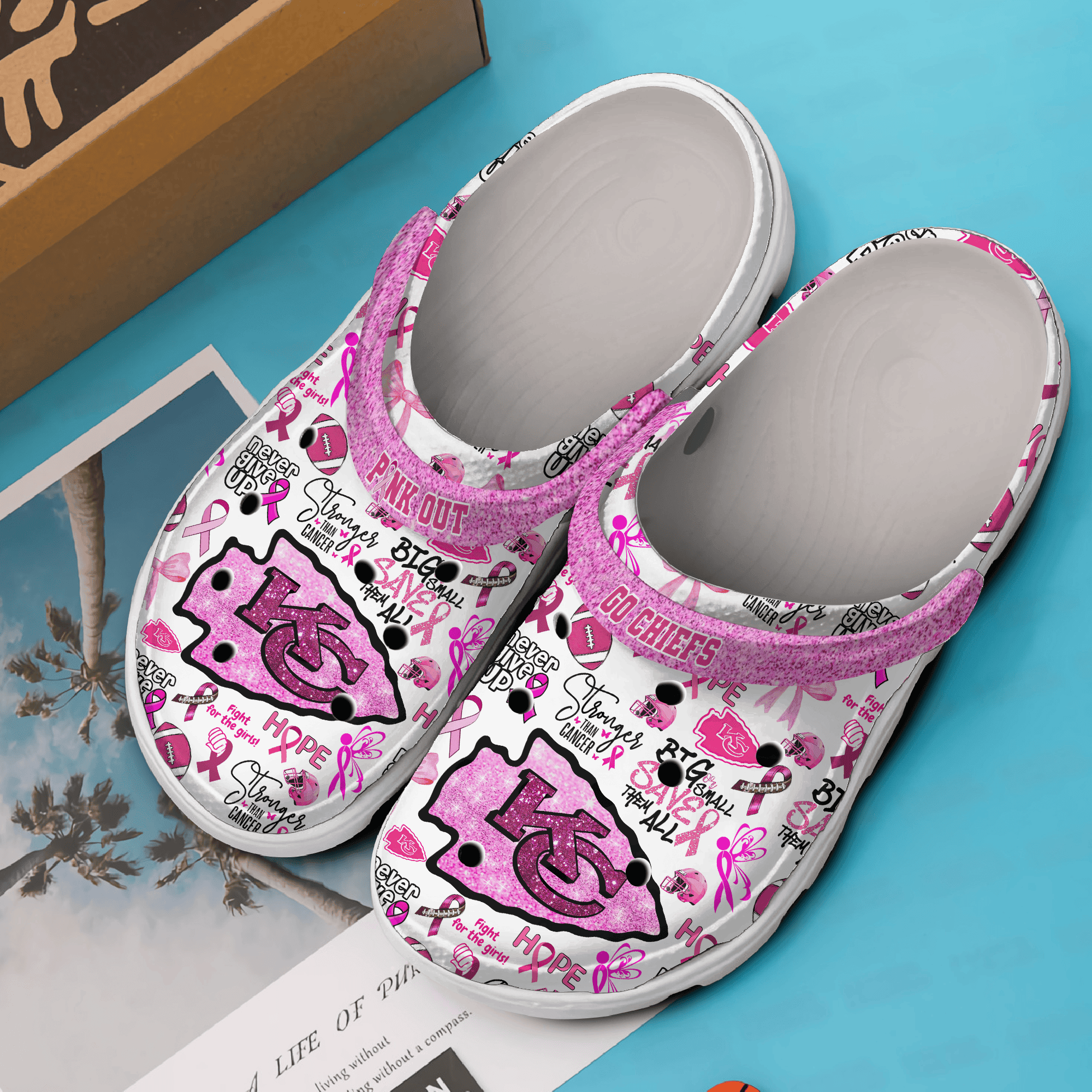 Merchidea Kansas City Chiefs NFL Sport Crocs Crocband Clogs Shoes Comfortable For Men Women and Kids