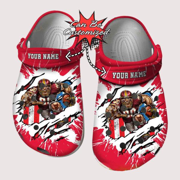 Merchidea Kansas City Chiefs NFL Sport Crocs Crocband Clogs Shoes Comfortable For Men Women and Kids