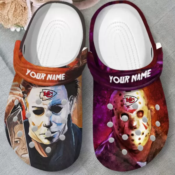 Merchidea Kansas City Chiefs NFL Sport Crocs Crocband Clogs Shoes Comfortable For Men Women and Kids