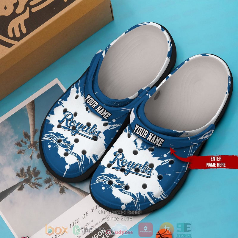 Merchidea Kansas City Royals MLB Sport Crocs Crocband Clogs Shoes Comfortable For Men Women and Kids