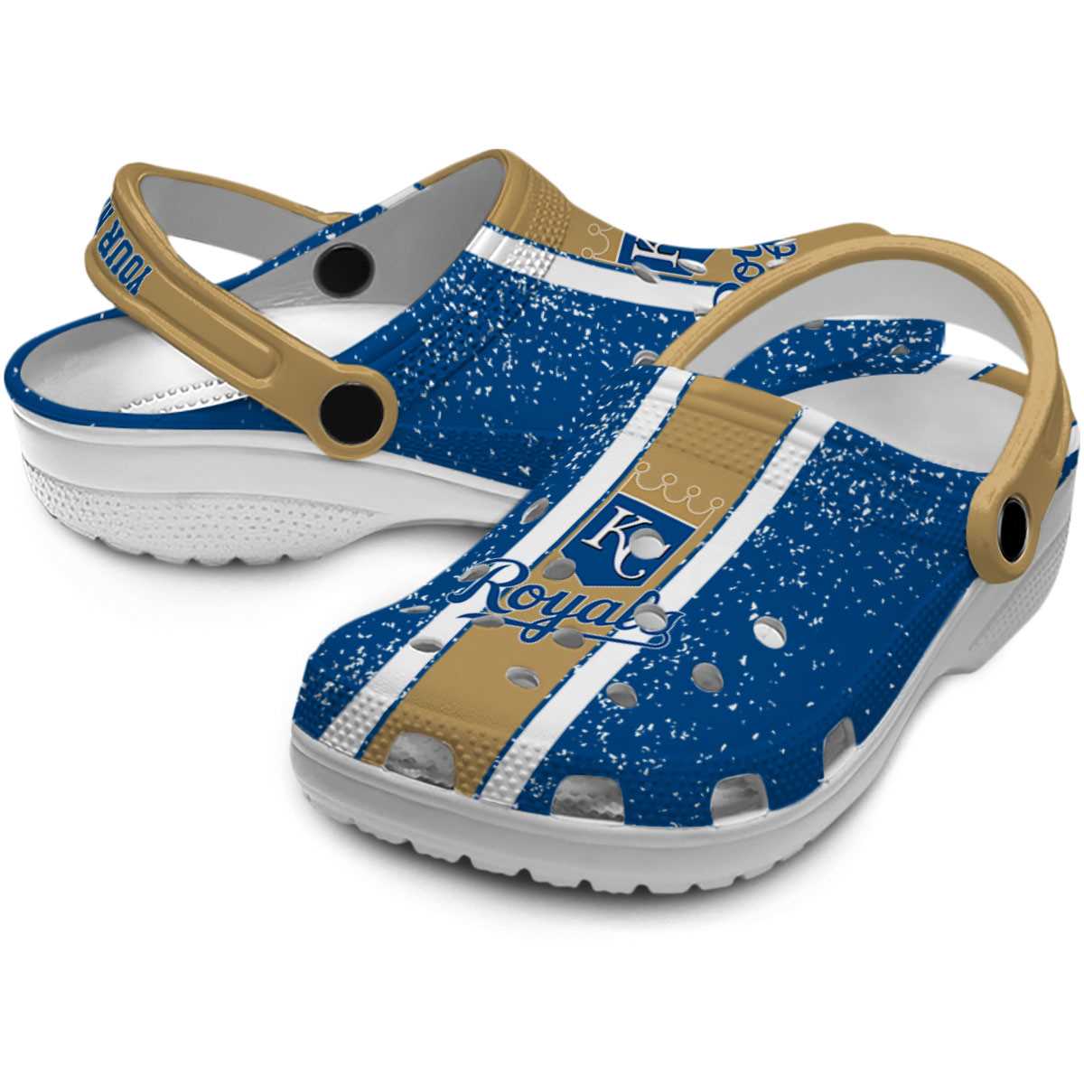 Merchidea Kansas City Royals MLB Sport Crocs Crocband Clogs Shoes Comfortable For Men Women and Kids