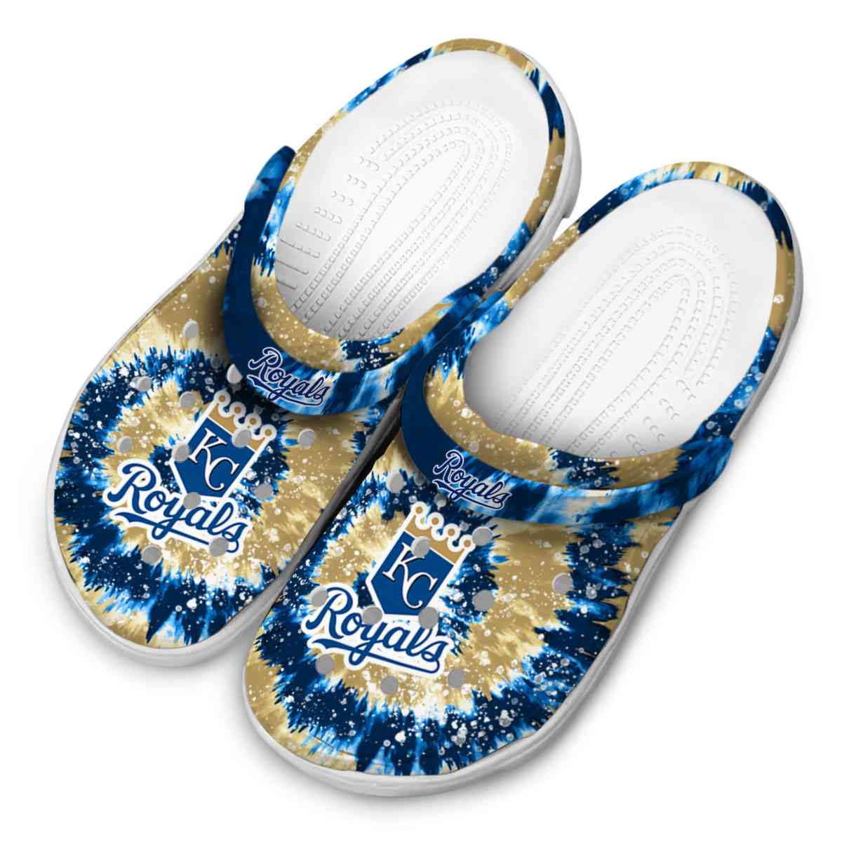 Merchidea Kansas City Royals MLB Sport Crocs Crocband Clogs Shoes Comfortable For Men Women and Kids