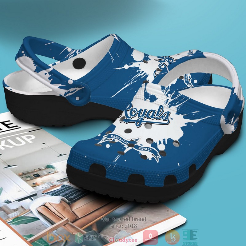 Merchidea Kansas City Royals MLB Sport Crocs Crocband Clogs Shoes Comfortable For Men Women and Kids