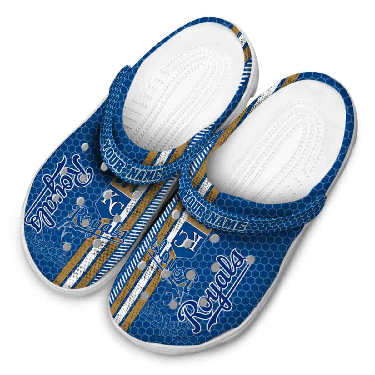 Merchidea Kansas City Royals MLB Sport Crocs Crocband Clogs Shoes Comfortable For Men Women and Kids
