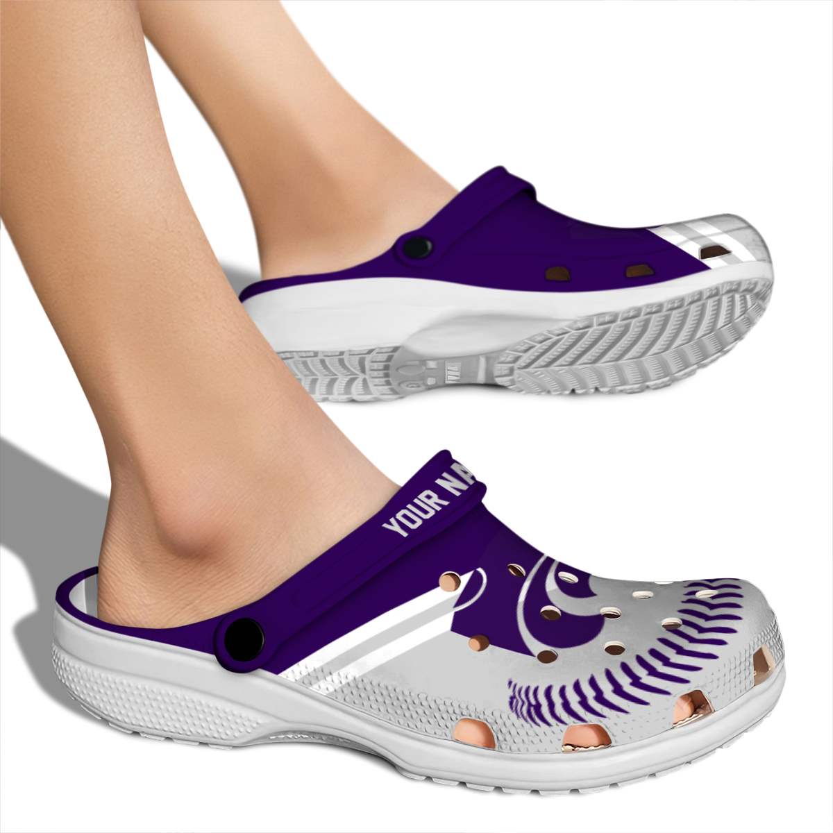 Merchidea Kansas State Wildcats NCAA Sport Crocs Crocband Clogs Shoes Comfortable For Men Women and Kids