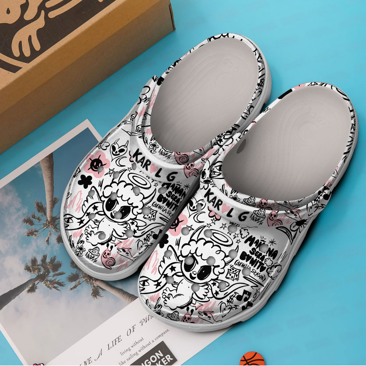 Merchidea Karol G Music Crocs Crocband Clogs Shoes Comfortable For Men Women and Kids