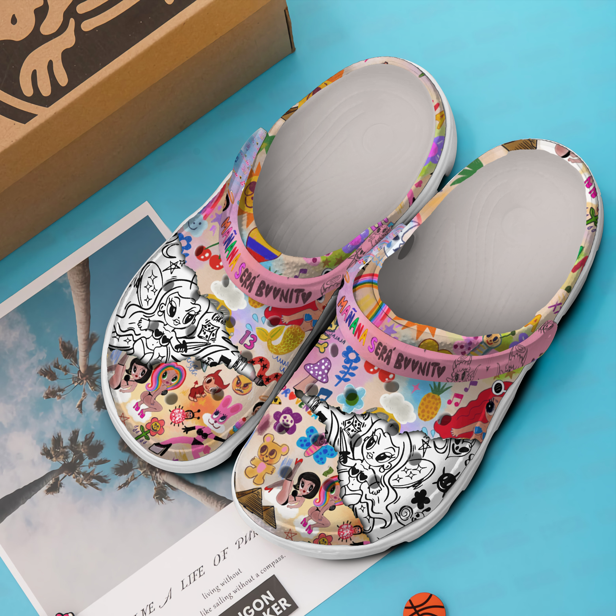 Merchidea Karol G Music Crocs Crocband Clogs Shoes Comfortable For Men Women and Kids