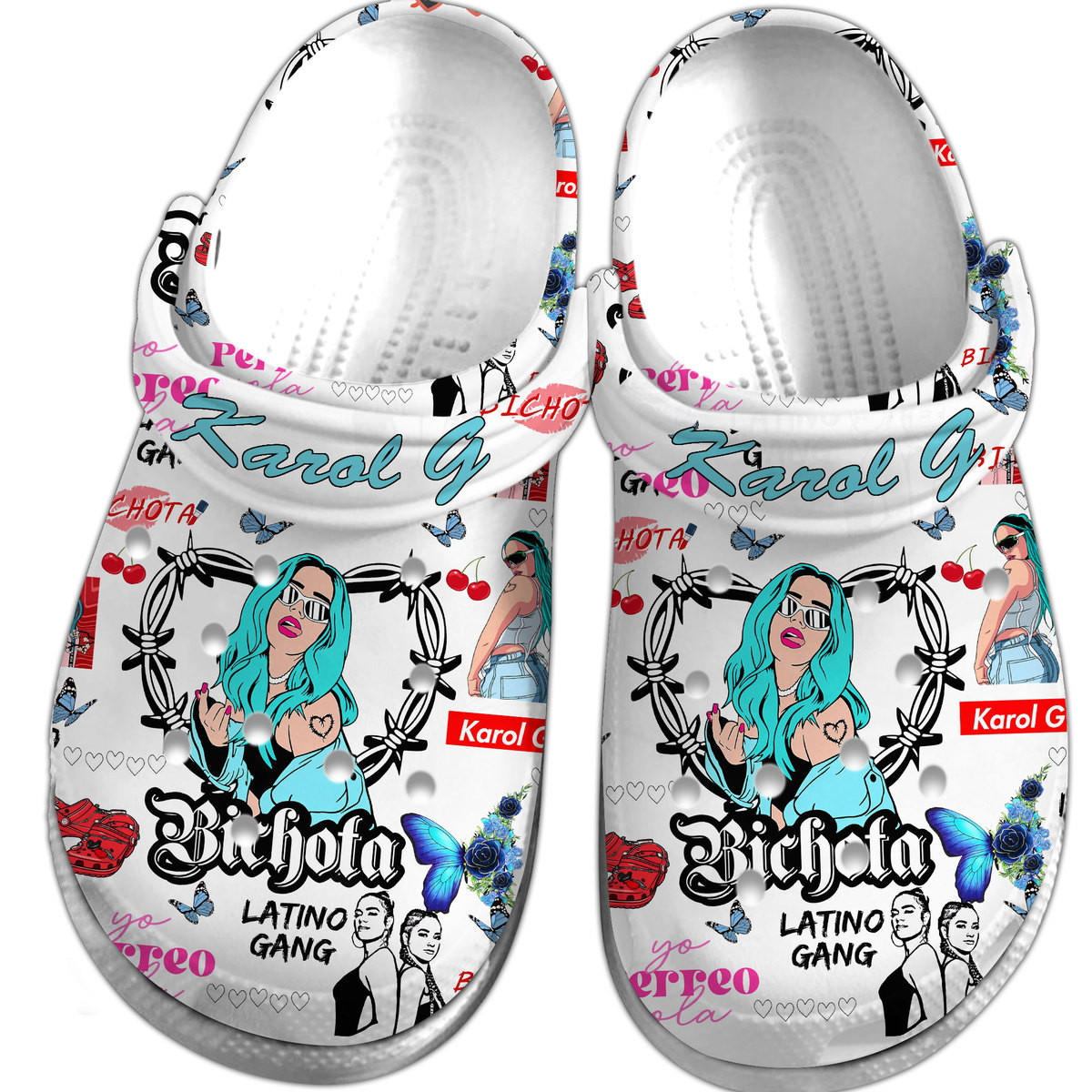 Merchidea Karol G Music Crocs Crocband Clogs Shoes Comfortable For Men Women and Kids