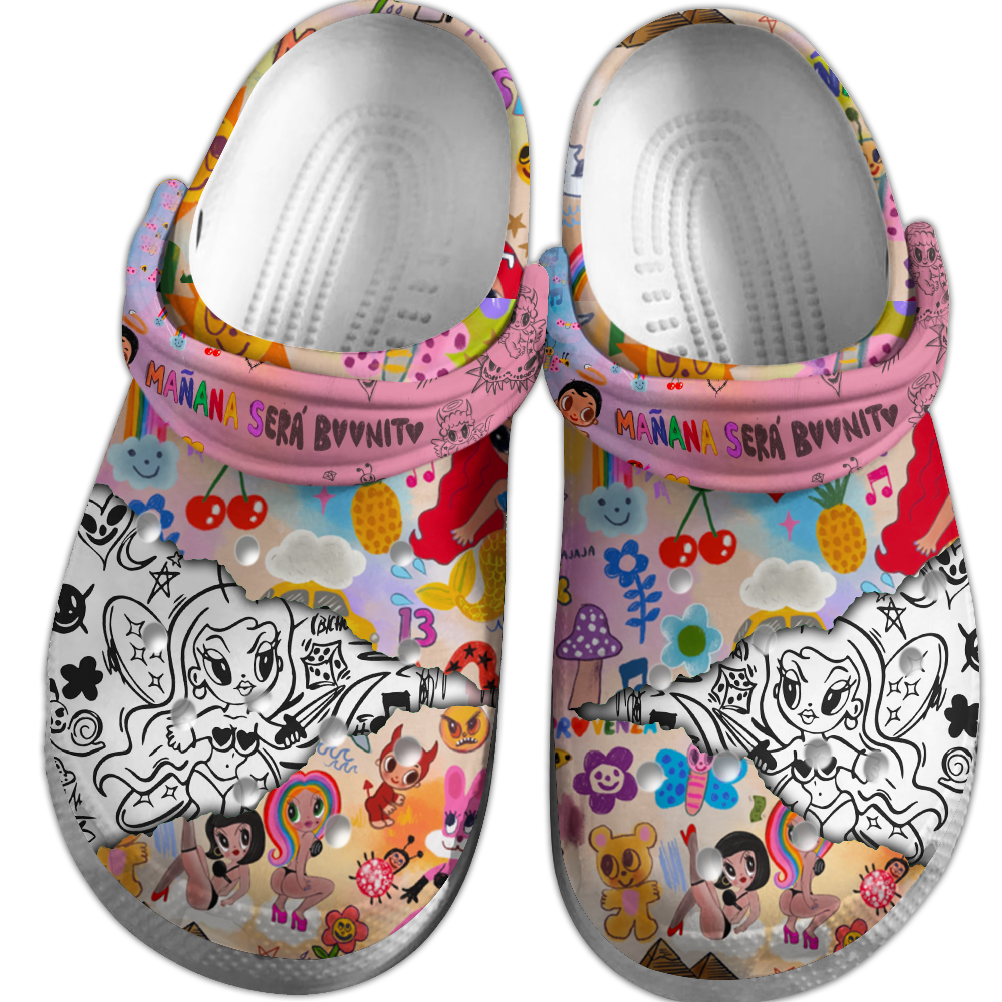 Merchidea Karol G Music Crocs Crocband Clogs Shoes Comfortable For Men Women and Kids