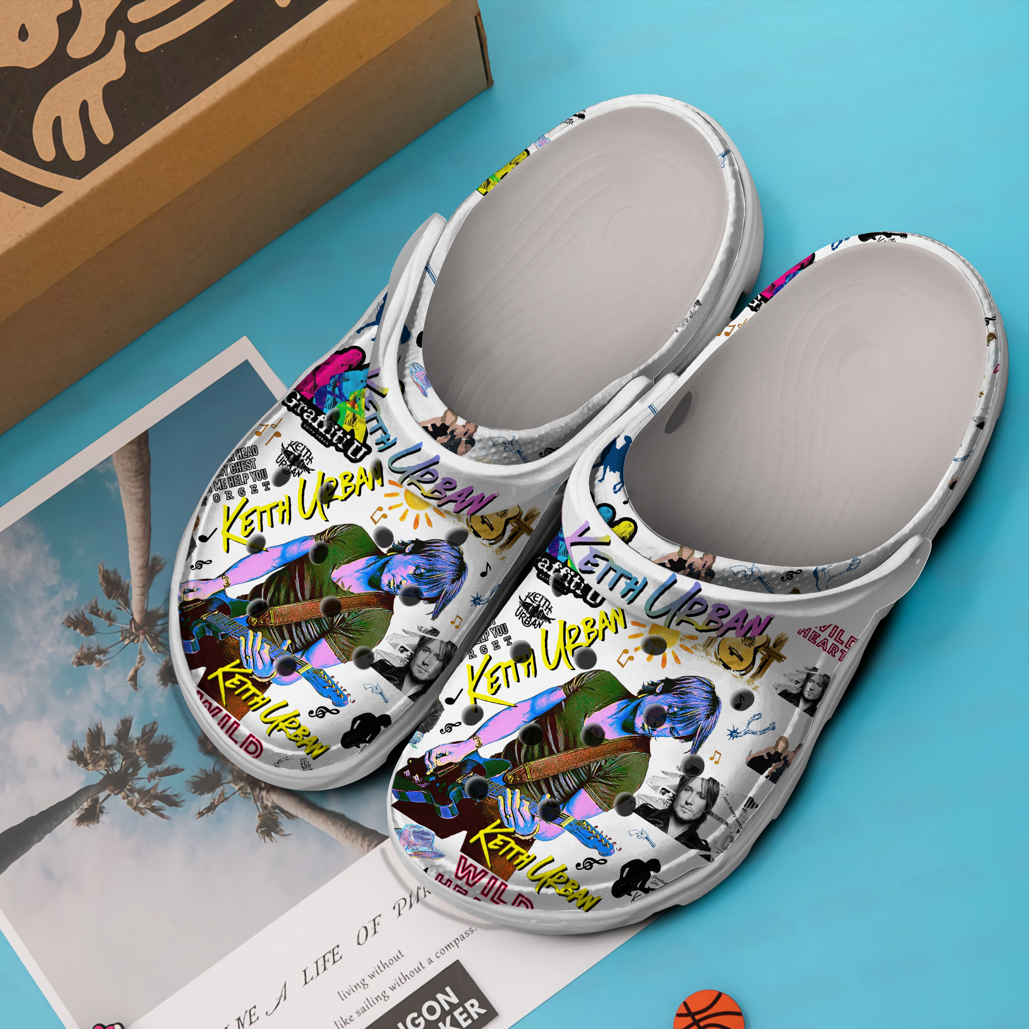 Merchidea Keith Urban Music Crocs Crocband Clogs Shoes Comfortable For Men Women and Kids