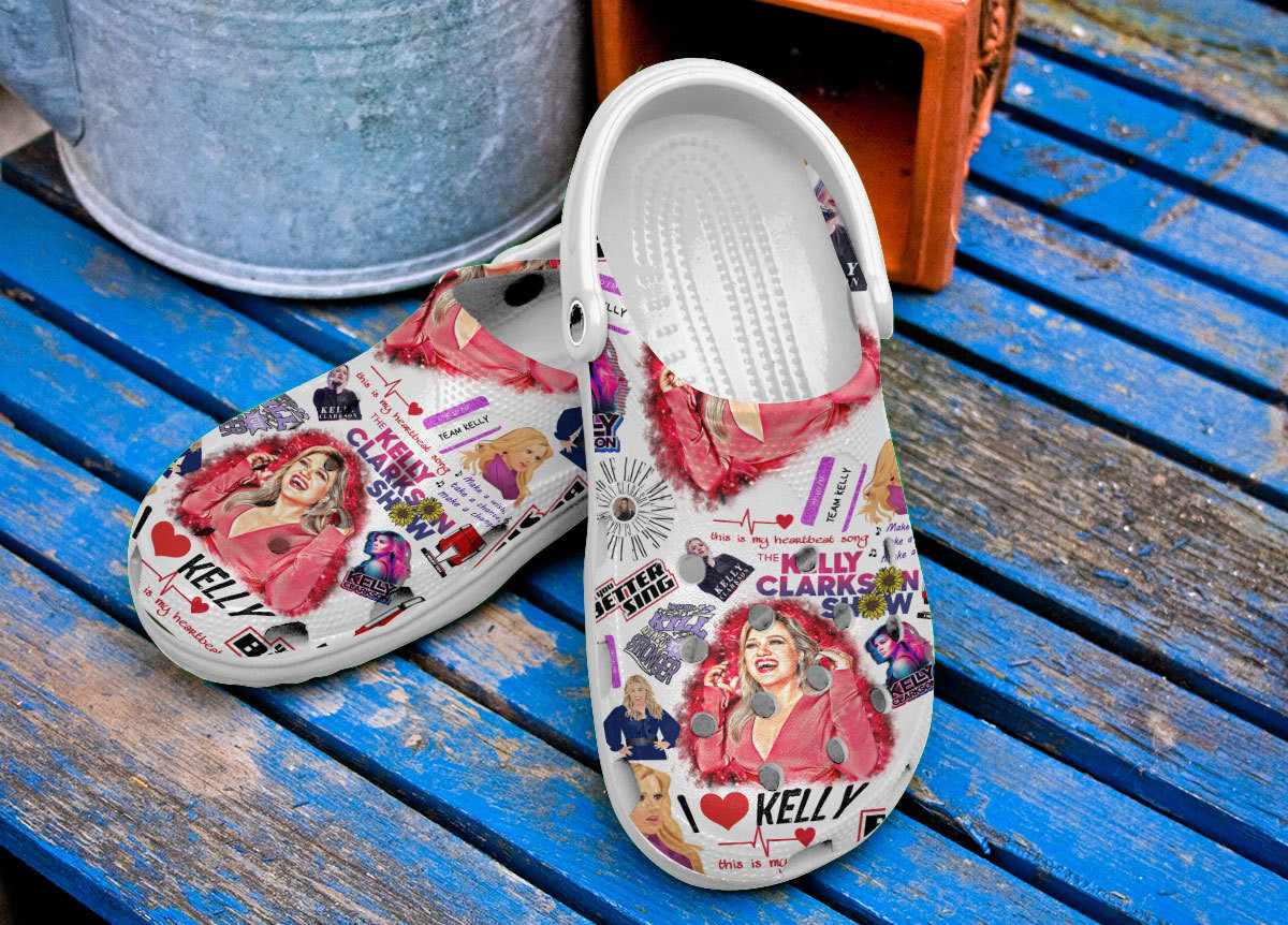 Merchidea Kelly Clarkson Music Premium Crocs Crocband Clogs Shoes Comfortable For Men Women and Kids
