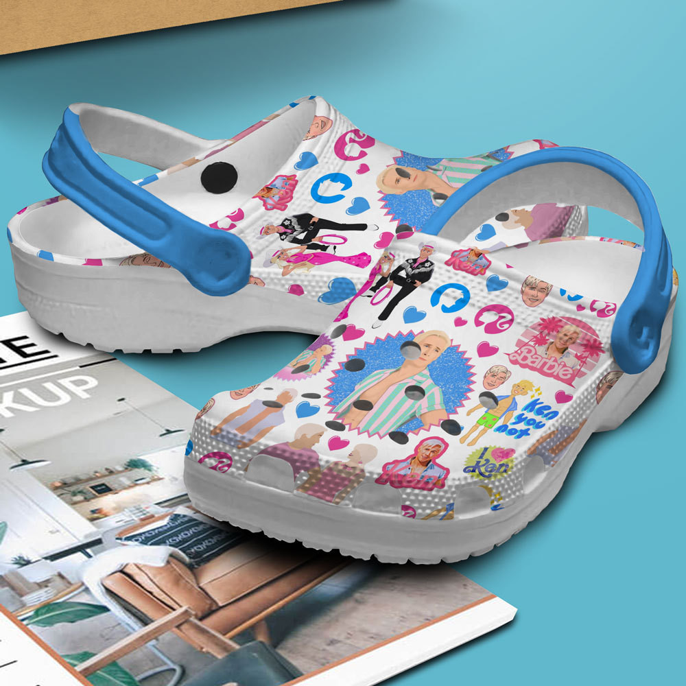 Merchidea Ken Barbie Movie Crocs Crocband Clogs Shoes Comfortable For Men Women and Kids