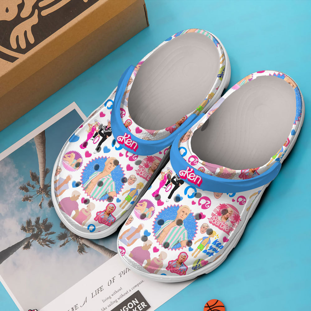Merchidea Ken Barbie Movie Crocs Crocband Clogs Shoes Comfortable For Men Women and Kids