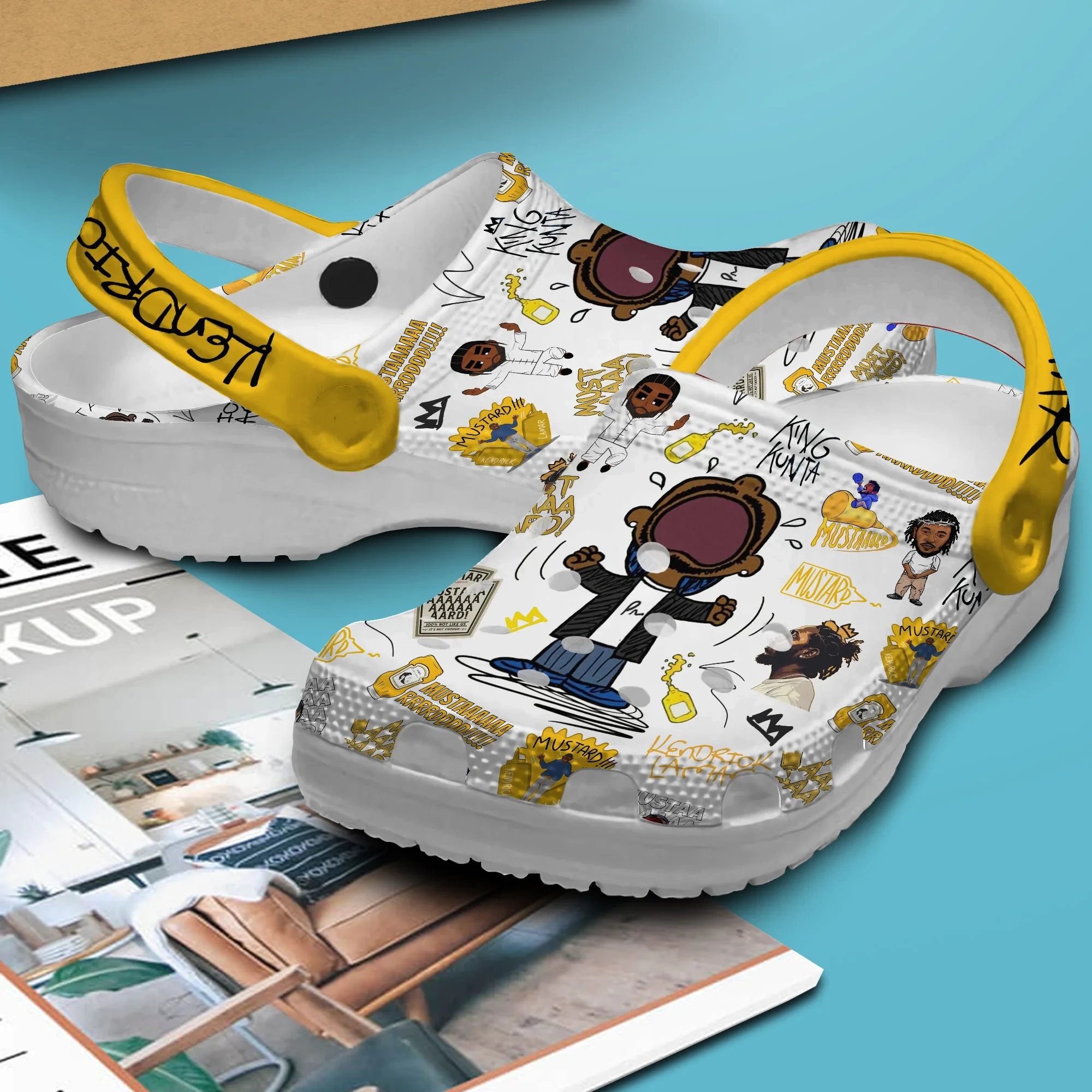 Merchidea Kendrick Lamar Music Crocs Crocband Clogs Shoes Comfortable For Men Women and Kids