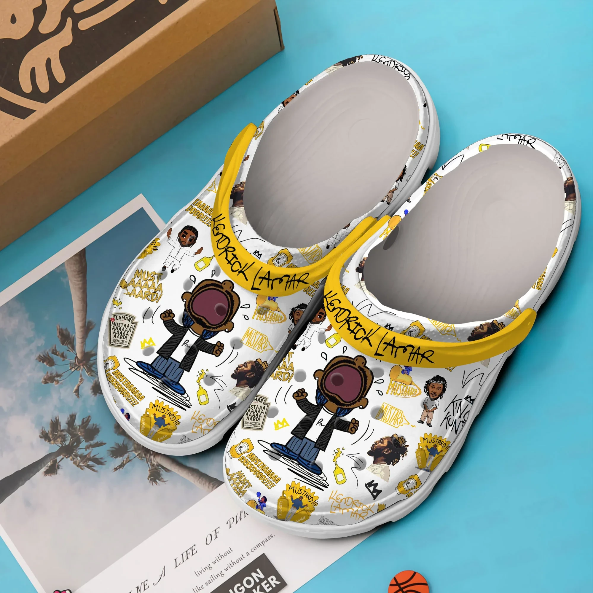 Merchidea Kendrick Lamar Music Crocs Crocband Clogs Shoes Comfortable For Men Women and Kids