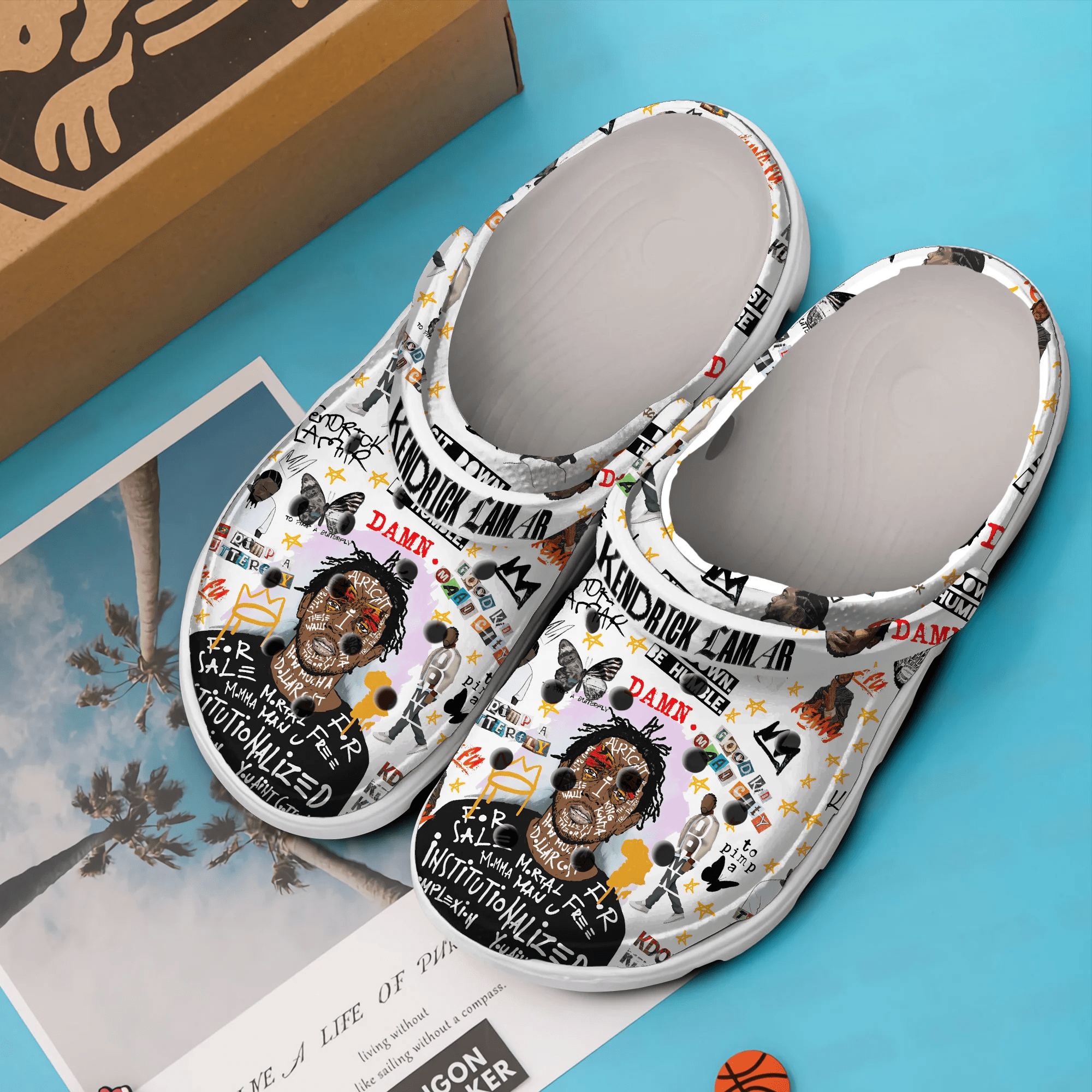 Merchidea Kendrick Lamar Music Crocs Crocband Clogs Shoes Comfortable For Men Women and Kids