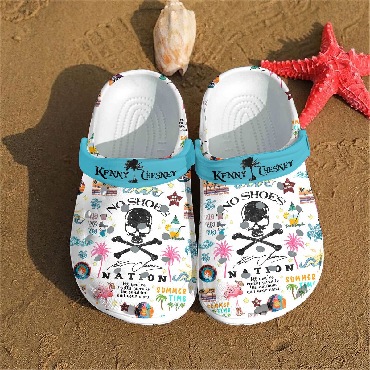 Merchidea Kenny Chesney Music Crocs Crocband Clogs Shoes Comfortable For Men Women and Kids