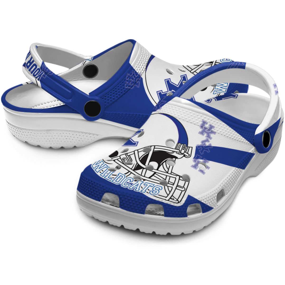 Merchidea Kentucky Wildcats NCAA Sport Crocs Crocband Clogs Shoes Comfortable For Men Women and Kids