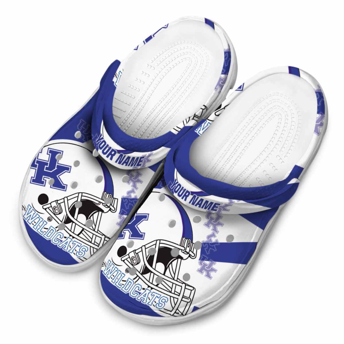 Merchidea Kentucky Wildcats NCAA Sport Crocs Crocband Clogs Shoes Comfortable For Men Women and Kids