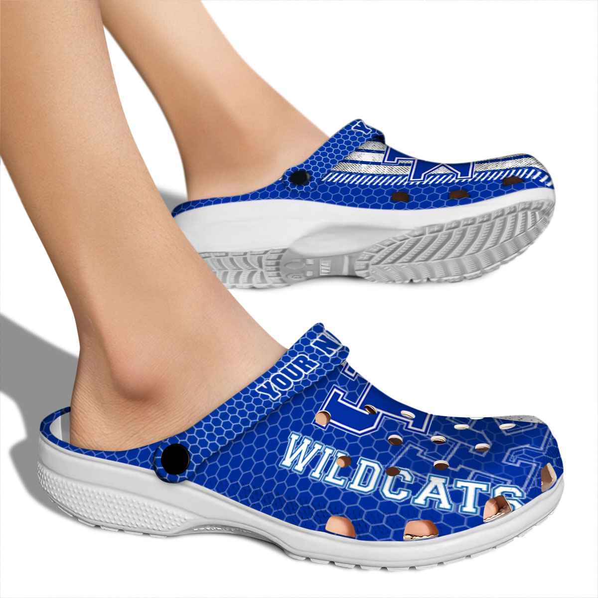 Merchidea Kentucky Wildcats NCAA Sport Crocs Crocband Clogs Shoes Comfortable For Men Women and Kids