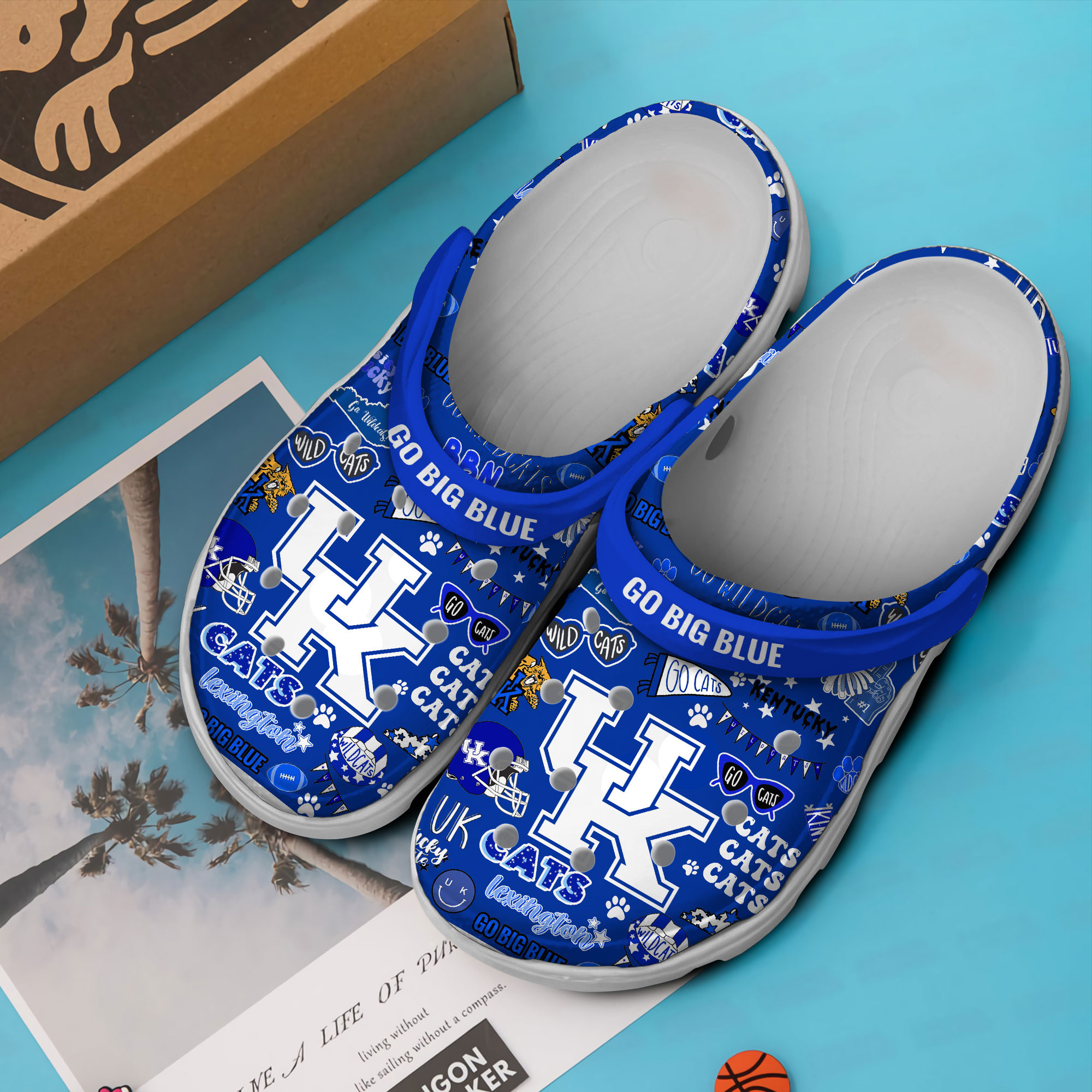 Merchidea Kentucky Wildcats NCAA Sport Crocs Crocband Clogs Shoes Comfortable For Men Women and Kids