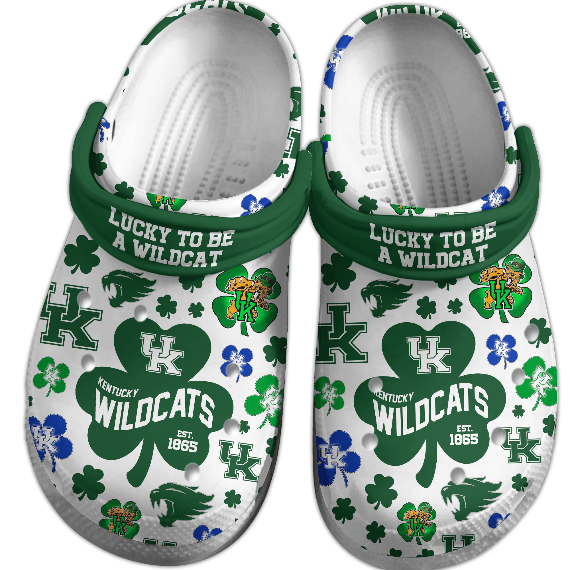 Merchidea Kentucky Wildcats NCAA Sport Crocs Crocband Clogs Shoes Comfortable For Men Women and Kids