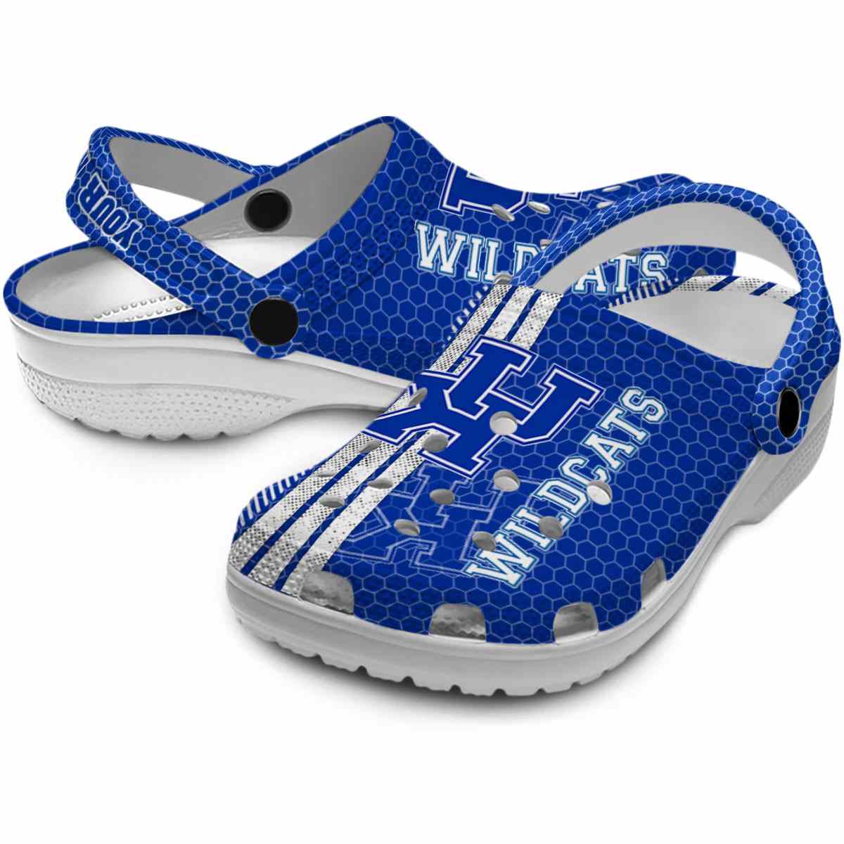 Merchidea Kentucky Wildcats NCAA Sport Crocs Crocband Clogs Shoes Comfortable For Men Women and Kids