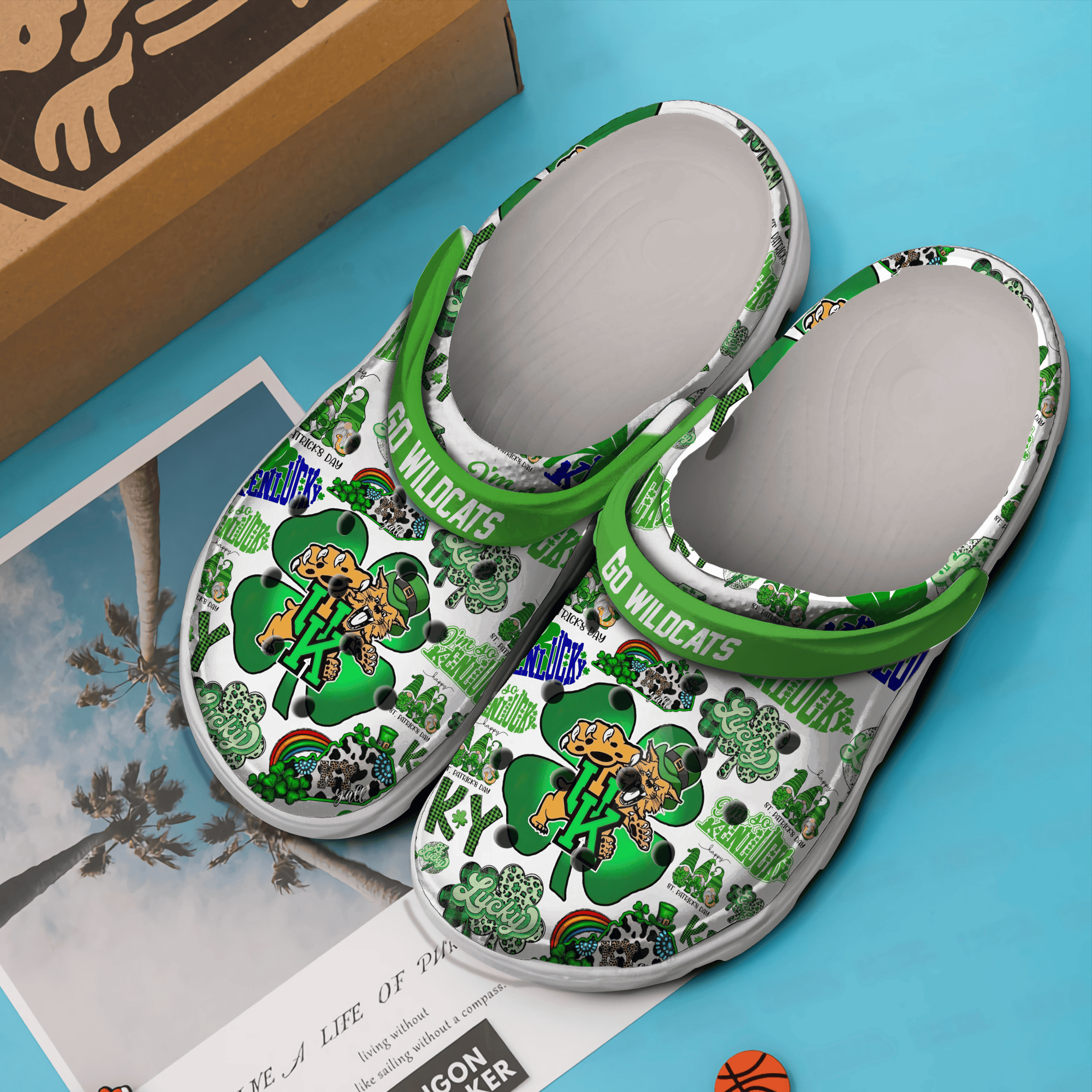 Merchidea Kentucky Wildcats NCAA Sport Crocs Crocband Clogs Shoes Comfortable For Men Women and Kids