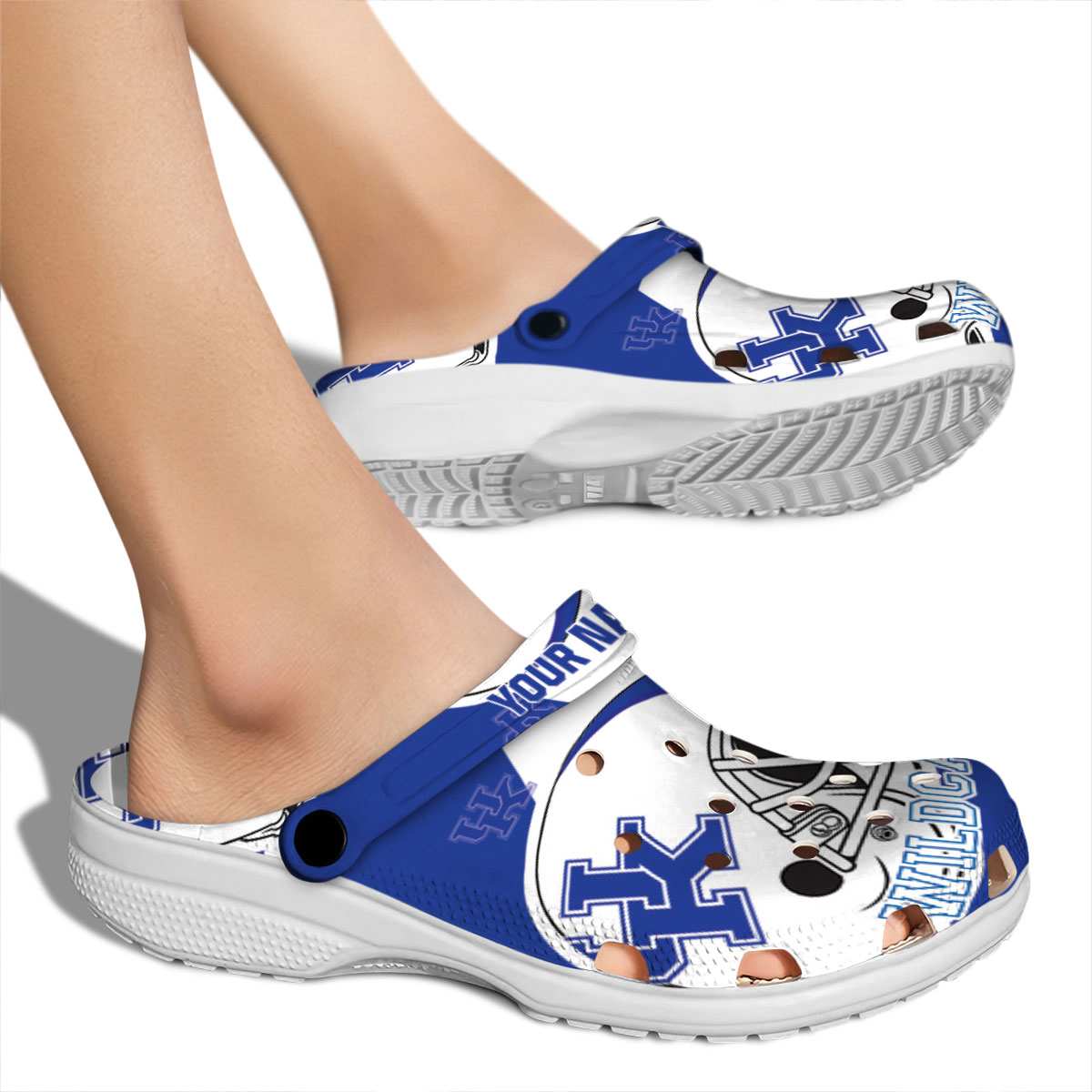 Merchidea Kentucky Wildcats NCAA Sport Crocs Crocband Clogs Shoes Comfortable For Men Women and Kids