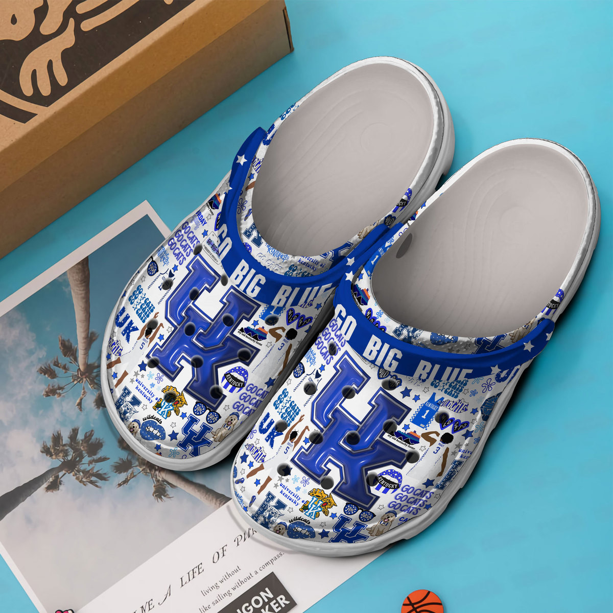 Merchidea Kentucky Wildcats NCAA Sport Crocs Crocband Clogs Shoes Comfortable For Men Women and Kids