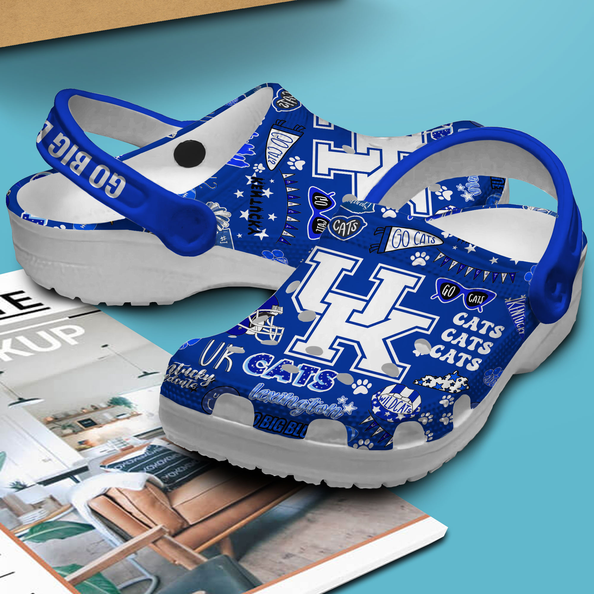 Merchidea Kentucky Wildcats NCAA Sport Crocs Crocband Clogs Shoes Comfortable For Men Women and Kids