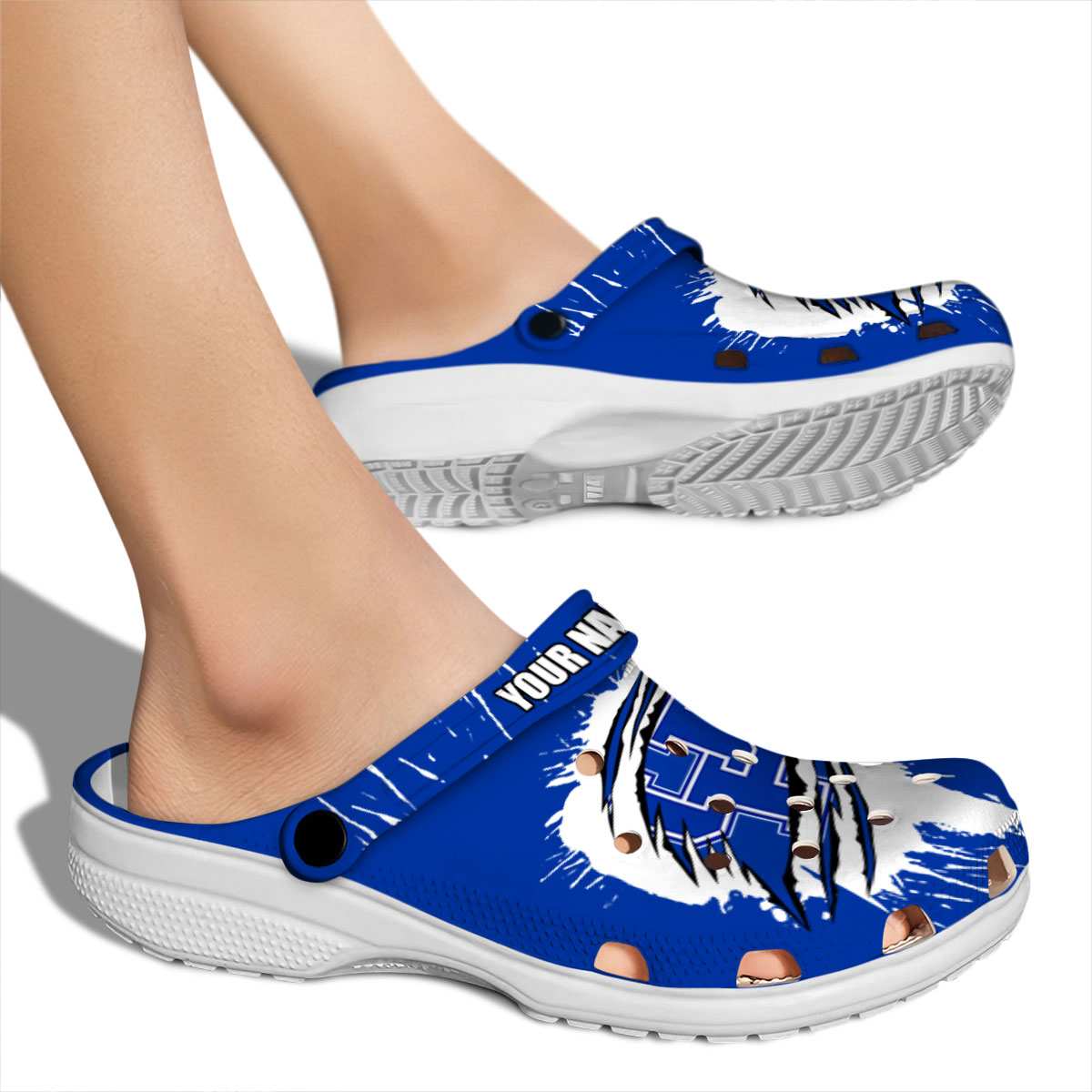 Merchidea Kentucky Wildcats NCAA Sport Crocs Crocband Clogs Shoes Comfortable For Men Women and Kids