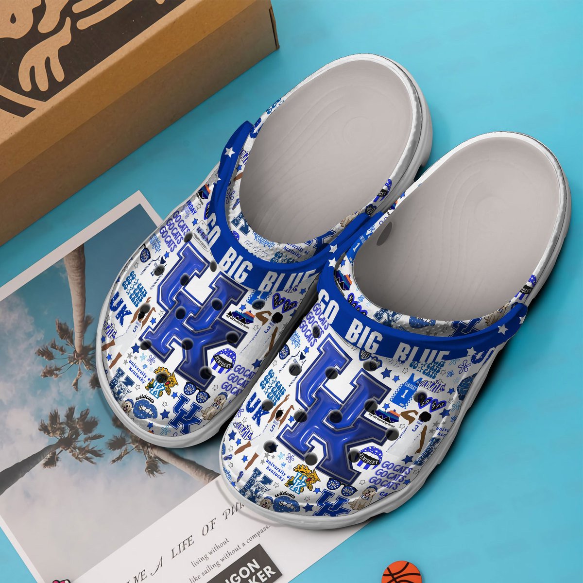 Merchidea Kentucky Wildcats NCAA Sport Crocs Crocband Clogs Shoes Comfortable For Men Women and Kids