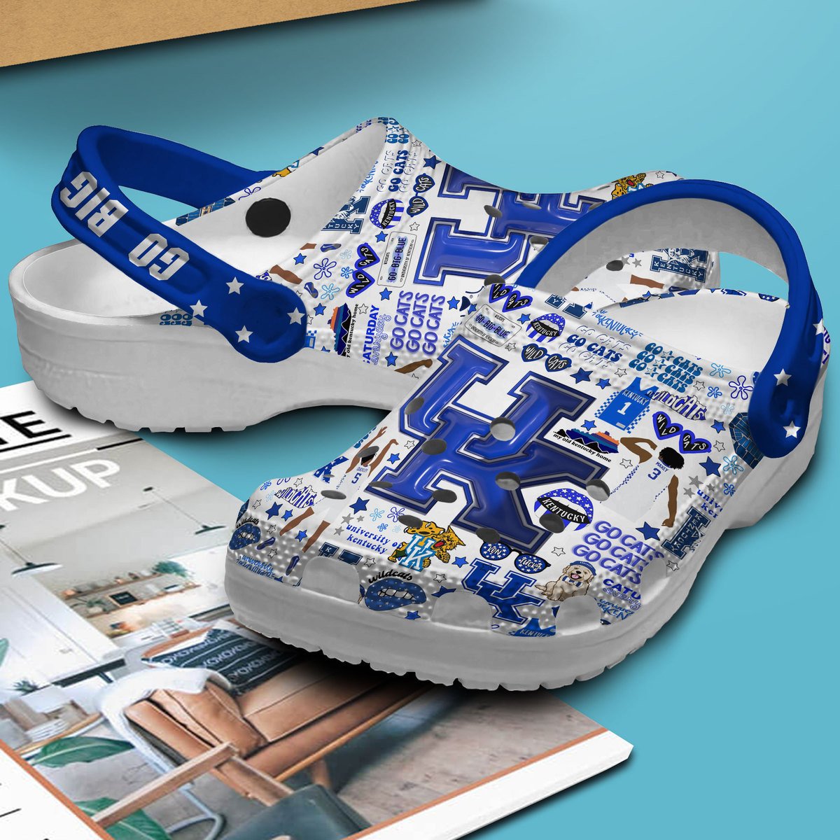 Merchidea Kentucky Wildcats NCAA Sport Crocs Crocband Clogs Shoes Comfortable For Men Women and Kids