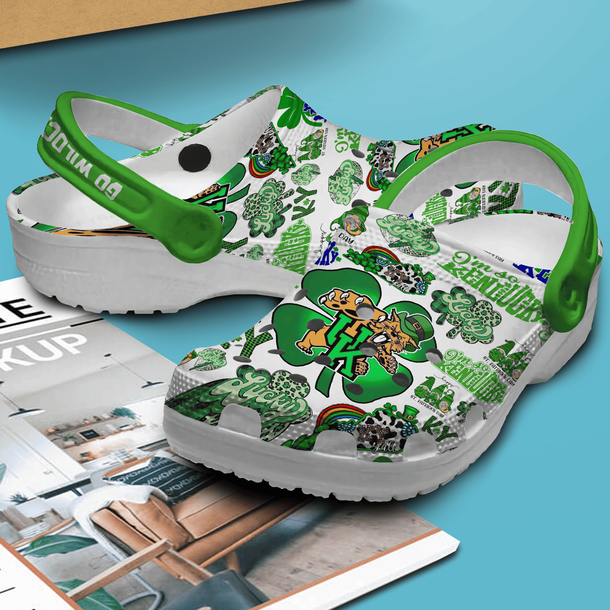 Merchidea Kentucky Wildcats NCAA Sport Crocs Crocband Clogs Shoes Comfortable For Men Women and Kids