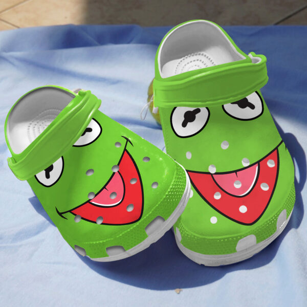 Merchidea Kermit The Frog Cartoon Crocs Crocband Clogs Shoes Comfortable For Men Women and Kids