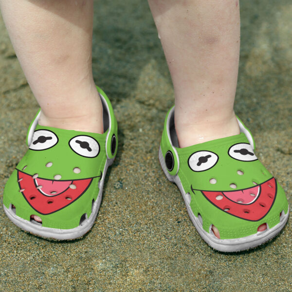Merchidea Kermit The Frog Cartoon Crocs Crocband Clogs Shoes Comfortable For Men Women and Kids
