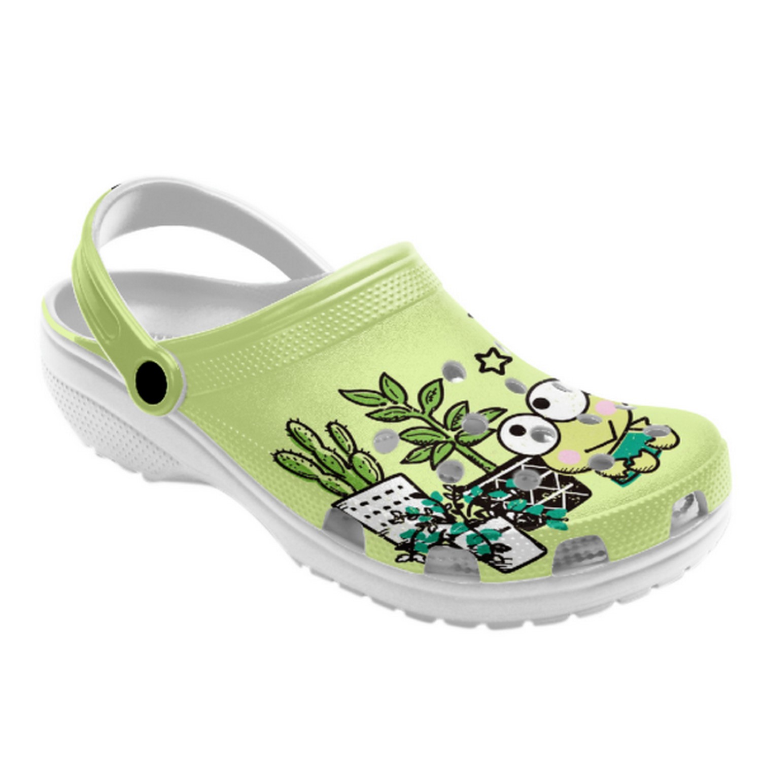 Merchidea Keroppi Cartoon Crocs Crocband Clogs Shoes Comfortable For Men Women and Kids