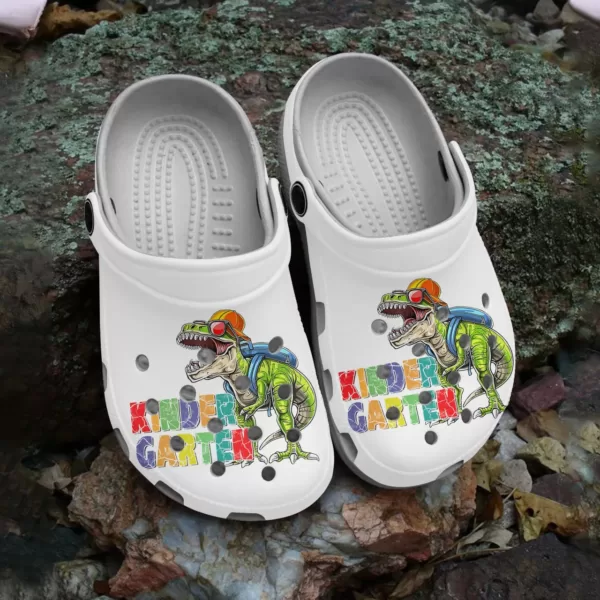 Merchidea Kinder Garten Dinosaur Crocs Crocband Clogs Shoes Comfortable For Men Women and Kids