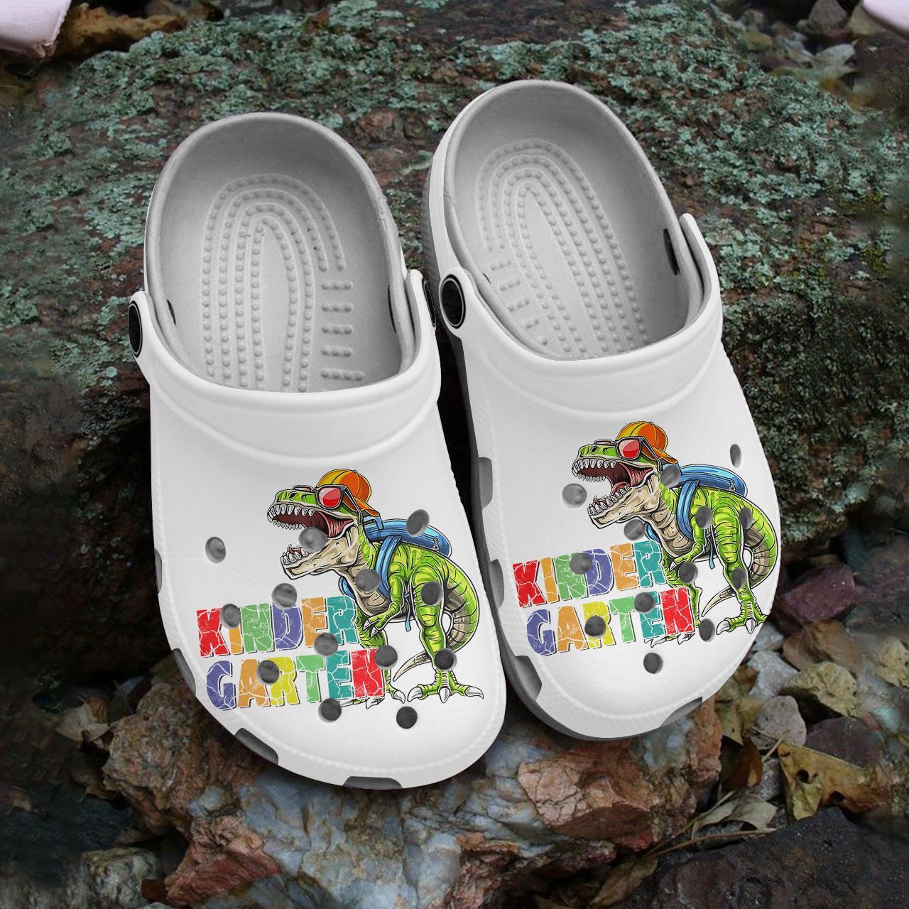 Merchidea Kinder Garten Dinosaur Crocs Crocband Clogs Shoes Comfortable For Men Women and Kids