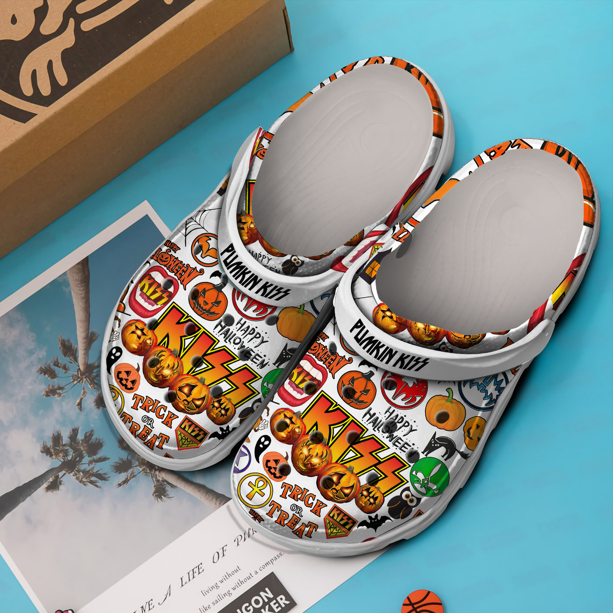 Merchidea Kiss Music Crocs Crocband Clogs Shoes Comfortable For Men Women and Kids