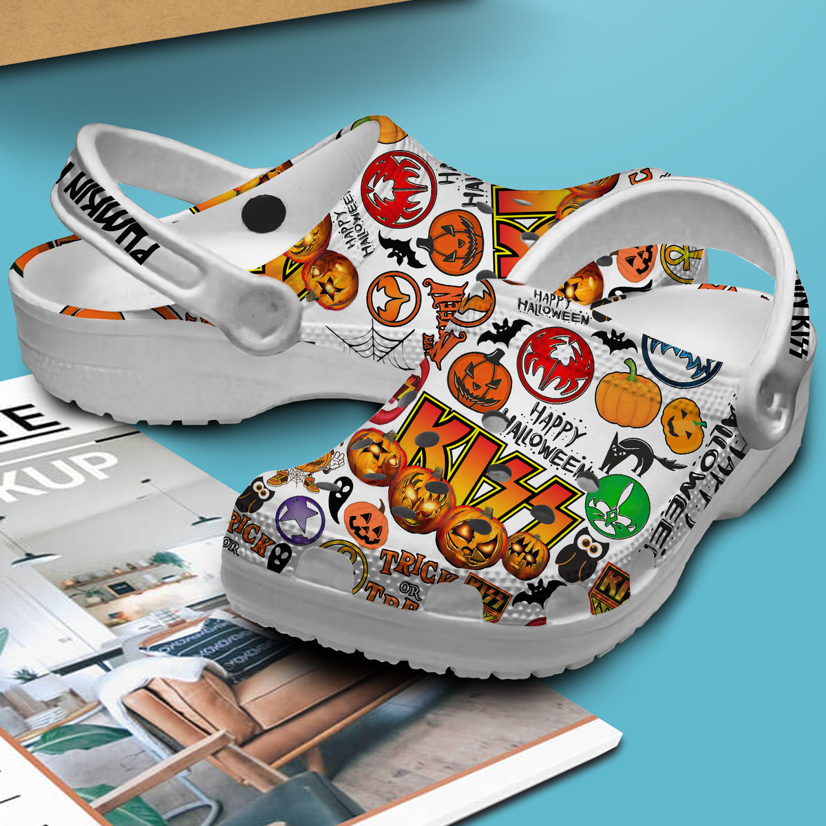 Merchidea Kiss Music Crocs Crocband Clogs Shoes Comfortable For Men Women and Kids