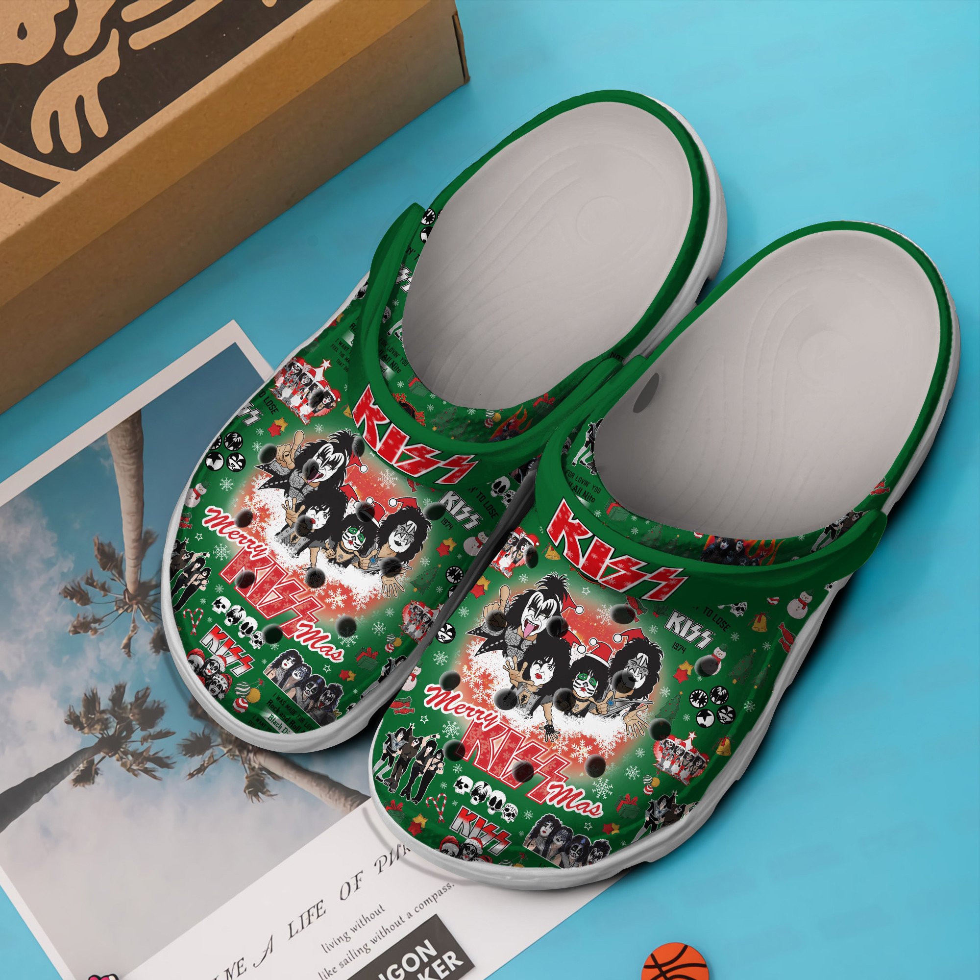 Merchidea Kiss Music Crocs Crocband Clogs Shoes Comfortable For Men Women and Kids