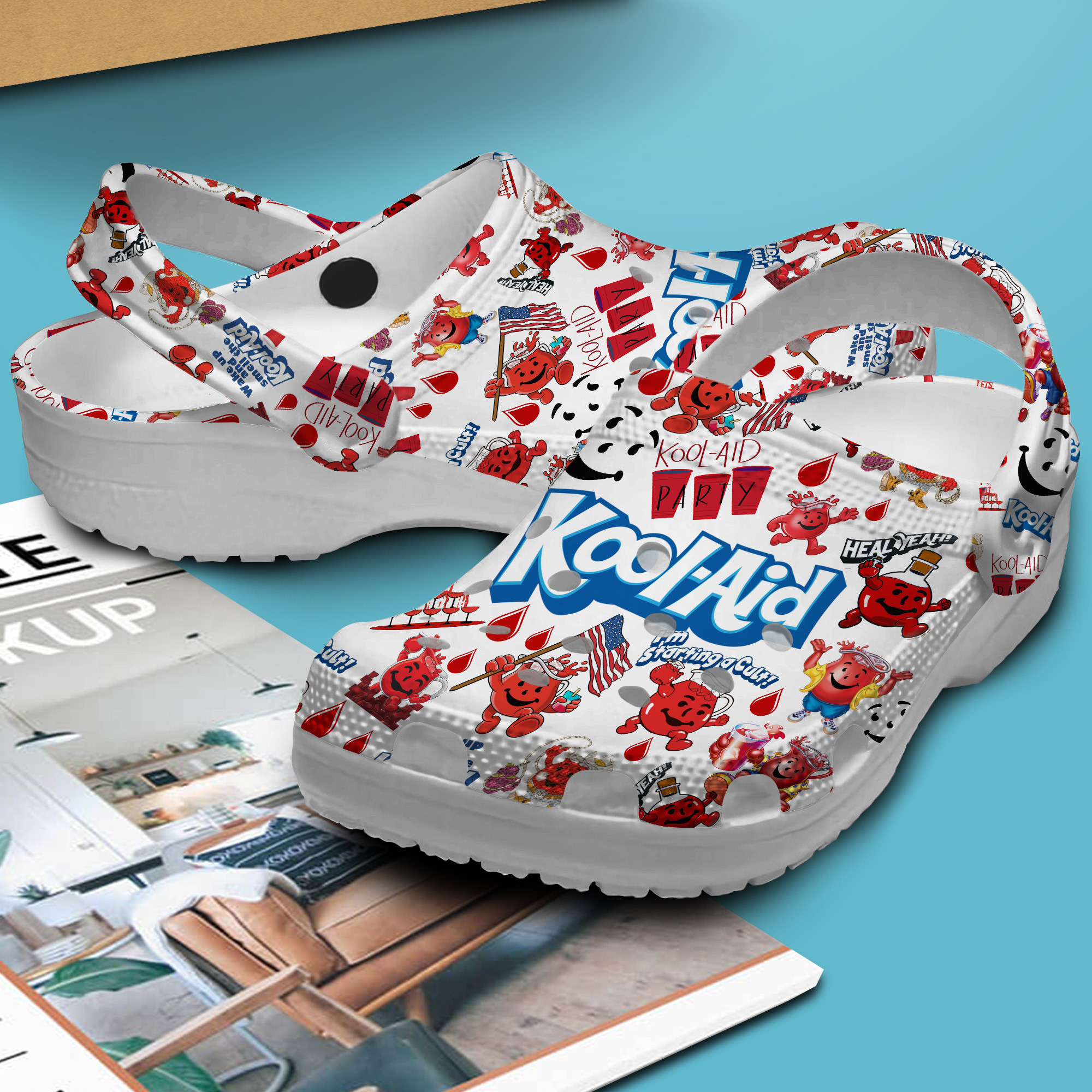 Merchidea Kool Aid Drink Crocs Crocband Clogs Shoes Comfortable For Men Women and Kids